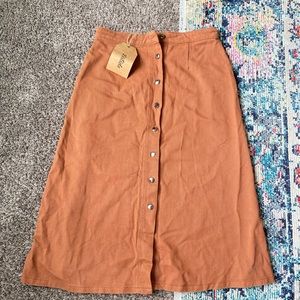 Roolee button up skirt